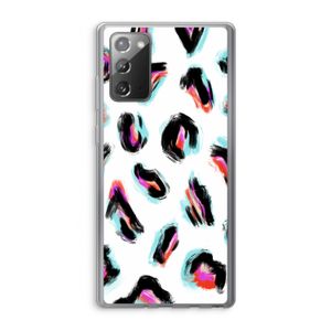 Cheetah color: Samsung Galaxy Note 20 / Note 20 5G Transparant Hoesje