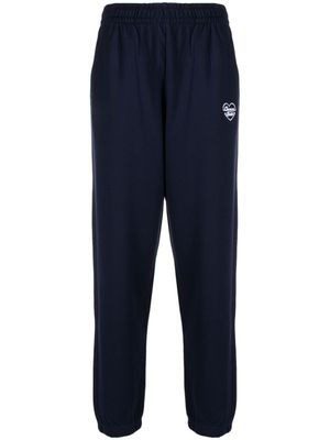 CHOCOOLATE pantalon de jogging en coton à logo brodé - Bleu