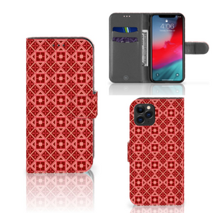 Apple iPhone 11 Pro Telefoon Hoesje Batik Rood