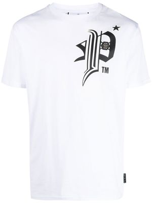 Philipp Plein t-shirt Gothic Plein en coton - Blanc