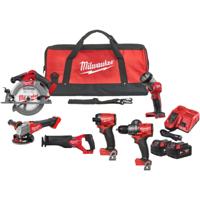 Milwaukee M18 FPP6G3-502B Accu Combiset 6-delig 18V - Inclusief 2x 5,0Ah Accu,Lader en Tas