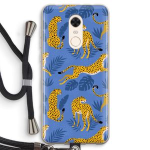Luipaard: Xiaomi Redmi 5 Transparant Hoesje met koord