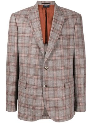 N.Peal blazer à carreaux - Marron