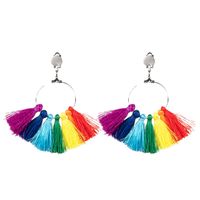 Oorbellen Regenboogkwastjes Oorbellen Regenboogkwastjes