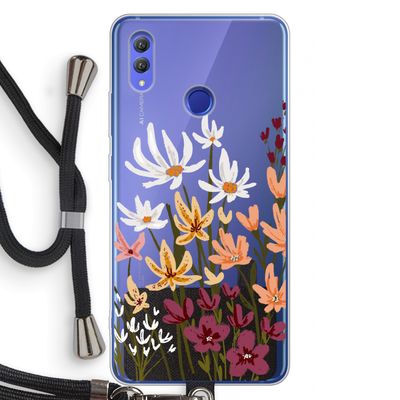 Painted wildflowers: Honor Note 10 Transparant Hoesje met koord