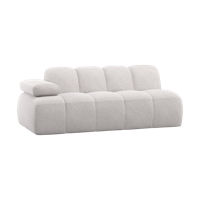 Woood Mojo 2-zits bank arm links bouclé Ecru Melange