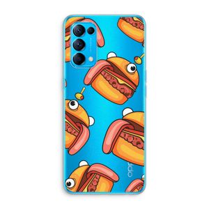 Hamburger: Oppo Find X3 Lite Transparant Hoesje