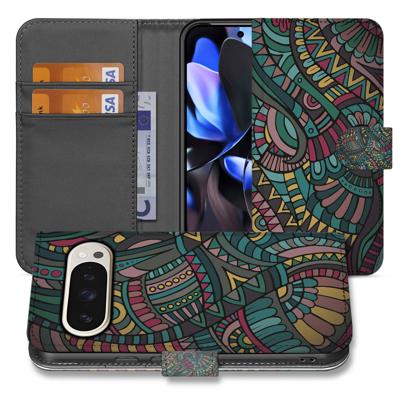Aztec Design Google Pixel 10 en 10 Pro Bookcase Hoesje Met 3 Pasjes Print En Stylish Bescherming