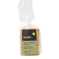 Smaakt Crackers Spelt & lijnzaad Vegan (200 gram)