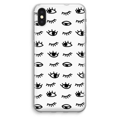 Eye pattern #2: iPhone XS Max Transparant Hoesje