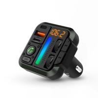 Nedis FM-Audiotransmitter voor Auto | Gefixeerd | Handsfree bellen | 1 " | Amber-Scherm | Bluetooth® | PD 18 W / PD 24 W | Snelladen | Bass boost | Nedis FM-Audiotransmitter voor Auto | Gefixeerd | Handsfree bellen | 1 " | Amber-Scherm | Bluetooth® | PD 18 W / PD 24 W | Snelladen | Bass boost |