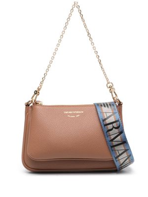 Emporio Armani sac en cuir à logo imprimé - Tons neutres