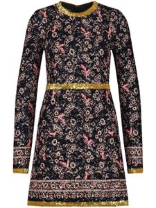 Giambattista Valli robe courte Popping Paisley à broderies - Noir