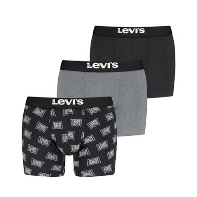Levi's Boxershorts Giftbox 3-pack Black / Grey-S