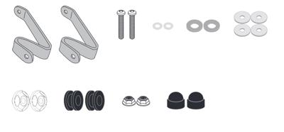GIVI Bevestigingskit windscherm, moto en scooter, D1190KIT