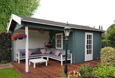 Woodpro Blokhut/Tuinhuis Ekeren 600x300 cm- Zadeldak- Hout- Woodpro