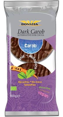 BonVita Rijstwafels Dark Carob