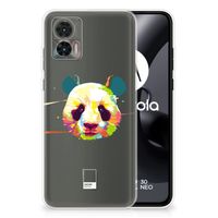 Motorola Edge 30 Neo Telefoonhoesje met Naam Panda Color - thumbnail