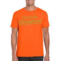 Verkleed T-shirt voor heren - champions - oranje - EK/WK voetbal supporter - Nederland