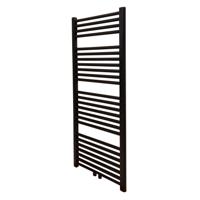 Viidako - Mikii Handdoekradiator - Mat Zwart - Rond - 1200x500 - Design - Kwaliteit