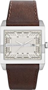 Horlogeband Armani Exchange AX2204 Leder Bruin 32mm