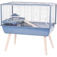 Verhoogde knaagdierenkooi - ZOLUX - Néolife - Voor hamsters - 78 x 48 x 75 cm - Blauw