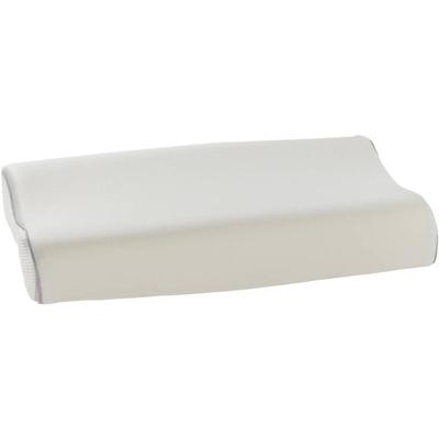 2e Halve Prijs Leen Bakker - Hoofdkussen Wave - Traagschuim - 50x60 Cm - Traagschuim/Synthetisch - Wit