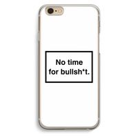 No time: iPhone 6 / 6S Transparant Hoesje
