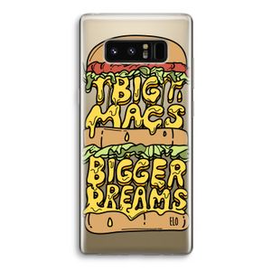 Big Macs Bigger Dreams: Samsung Galaxy Note 8 Transparant Hoesje