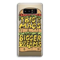 Big Macs Bigger Dreams: Samsung Galaxy Note 8 Transparant Hoesje