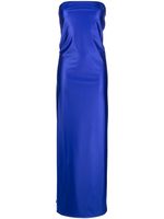 Heron Preston robe-bustier Carabiner à découpes - Bleu