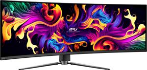 MSI MPG 491CQP QD-OLED computer monitor 124,5 cm (49") 5120 x 1440 Pixels DQHD QDOLED Zwart