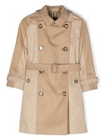 Burberry Kids trench à taille ceinturée - Tons neutres