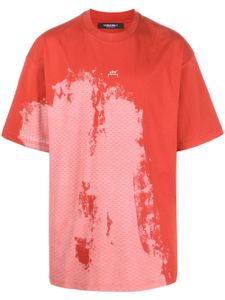 A-COLD-WALL* t-shirt à effet peinture - Rouge