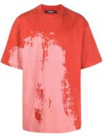 A-COLD-WALL* t-shirt à effet peinture - Rouge