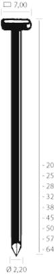 Union T-nagel T38AN vz 2.2x38mm (1000st)
