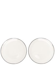 Ann Demeulemeester X Serax lot de deux assiettes Dé en porcelaine - Blanc