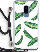 Lange bladeren: Samsung Galaxy S9 Plus Transparant Hoesje met koord