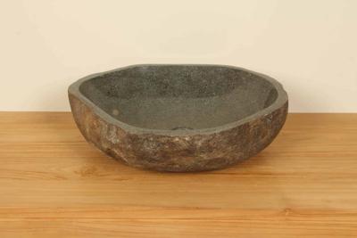 Flussstein Waschbecken RM030365, 48x46x15 cm
