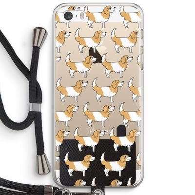 Doggy: iPhone 5 / 5S / SE Transparant Hoesje met koord