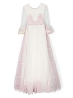 Manuela Macías robe en tulle Scarlette à taille empire - Blanc