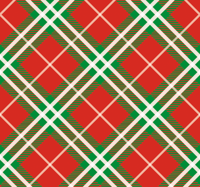 Behang klassiek Rode en groene schotse tartan