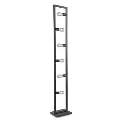 Home sweet home preto vloerlamp 6L zwart
