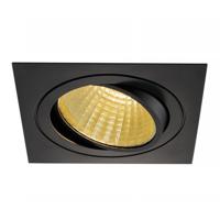 SLV InbouwspotNew Tria DL Set Square 18cm 2700K - zwart - 114280