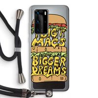 Big Macs Bigger Dreams: Huawei P40 Pro Transparant Hoesje met koord