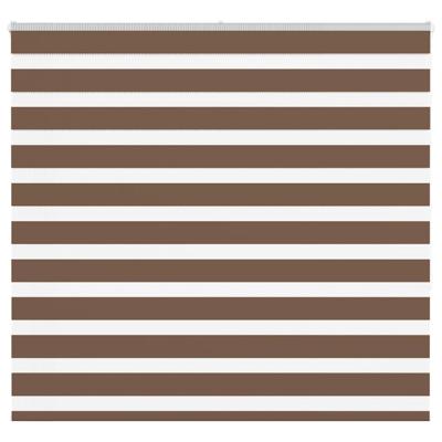 VidaXL Zebra rolgordijn 155x150 cm stofbreedte 150,9cm polyester bruin