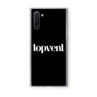Topvent Zwart: Samsung Galaxy Note 10 Transparant Hoesje