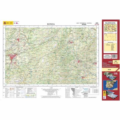 Topografische kaart 1051 MT50 Ronda | CNIG - Instituto Geográfico Nacional1