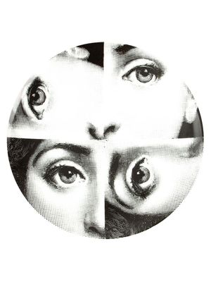 Fornasetti x L'Eclaireur assiette à imprimé photographique - Noir