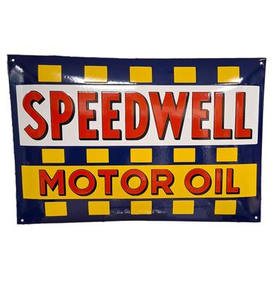 Speedwell Motor Oil Emaille Bord - 60 x 40cm